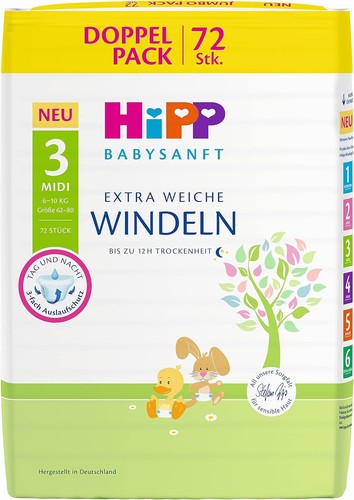 Hipp windeln babysanft midi - hipp,