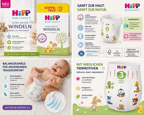 Hipp babysanft windeln pack - ,